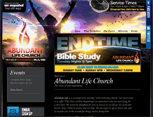 Tablet Screenshot of abundantlifewillis.org